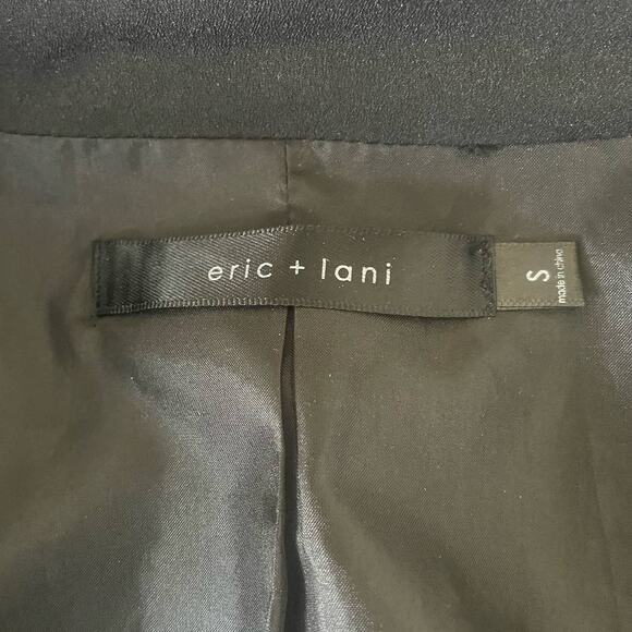 Eric + Lani Women Blazer Jacket S Black Button Closure Career Officewear Event - Picture 2 of 9